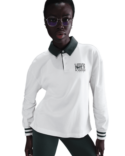 Sportswear Oversized Long-Sleeve Polo