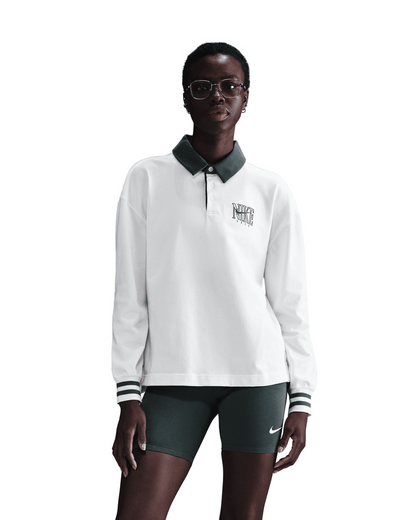 Sportswear Oversized Long-Sleeve Polo