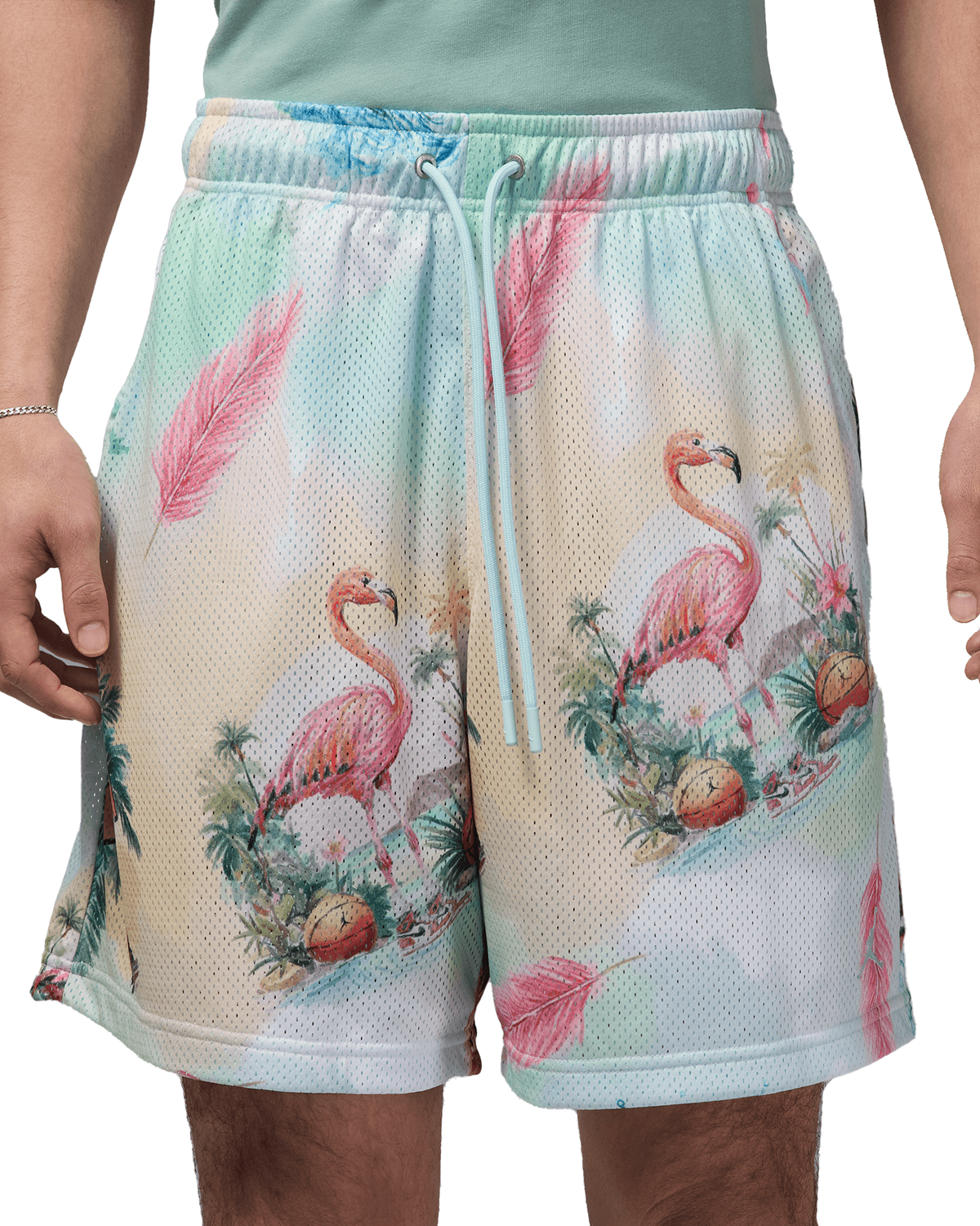 Essentials Printed Mesh Shorts