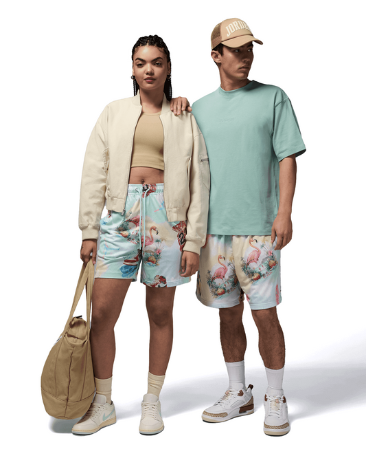 Essentials Printed Mesh Shorts