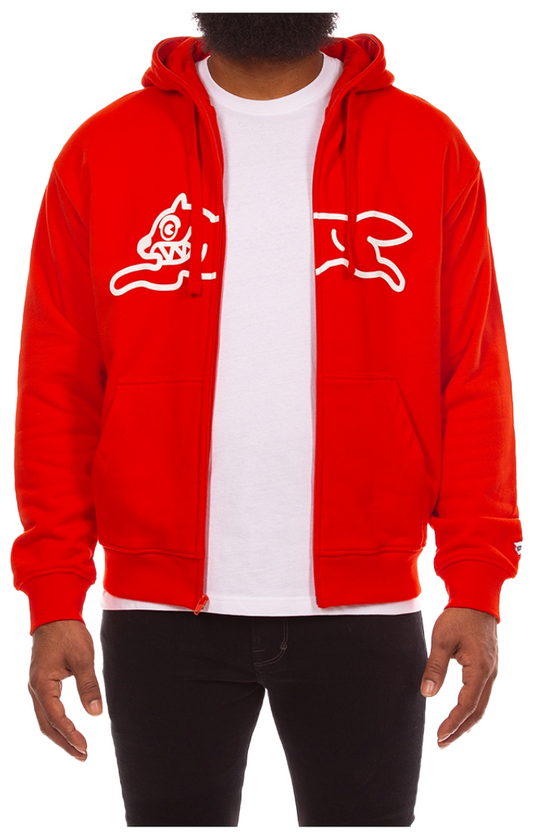 ICE CREAM Scanner Hoodie (Fiery Red)