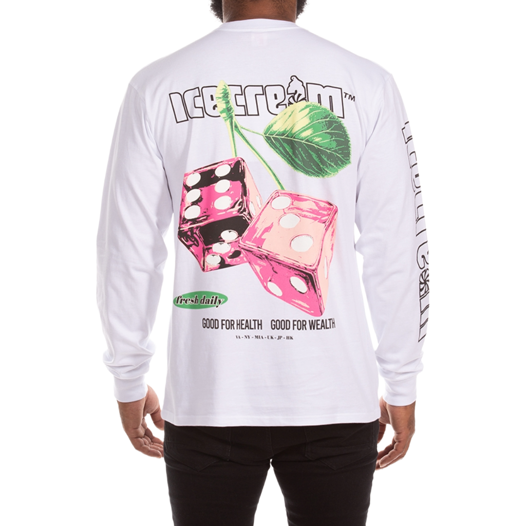 Dice LS Tee (White)