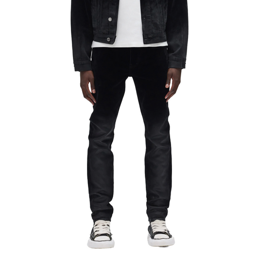 Flocked Dipped Denim Pant