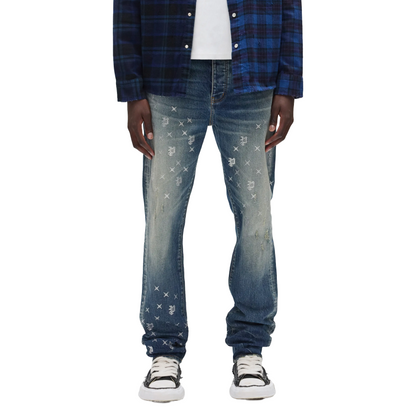 Monogram Bling Vintage Denim Pant