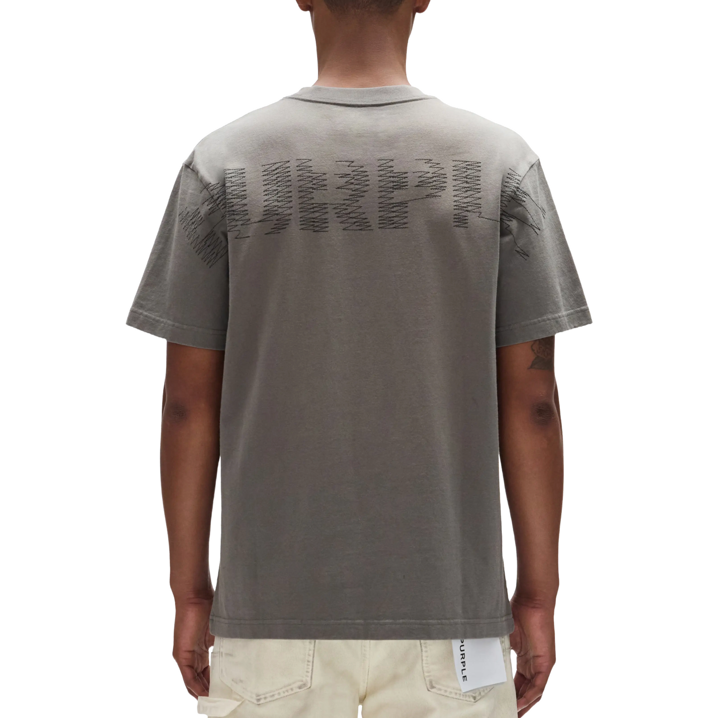 PURPLE Zig Zag Jersey Tee