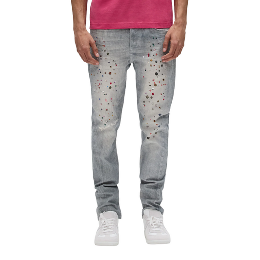 Jewel Print Skinny Denim
