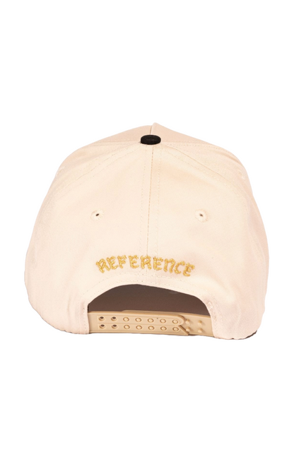 Mirrored LA Hat Cream/Black