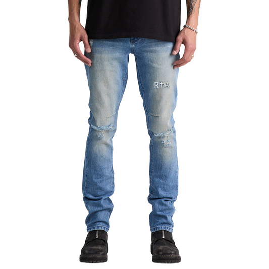 Bryant Triple Cross Skinny Jeans (Blue Haze)