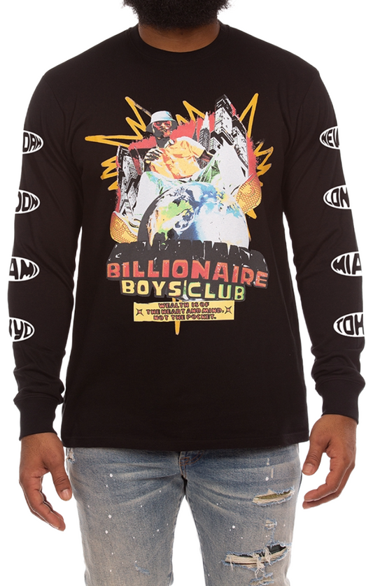 BILLIONAIRE BOYS CLUB Heart Mind Dance LS Knit