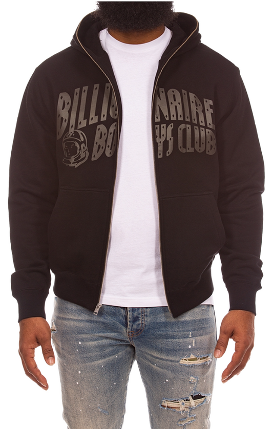 BILLIONAIRE BOYS CLUB Curve Zip Hoodie (Black)