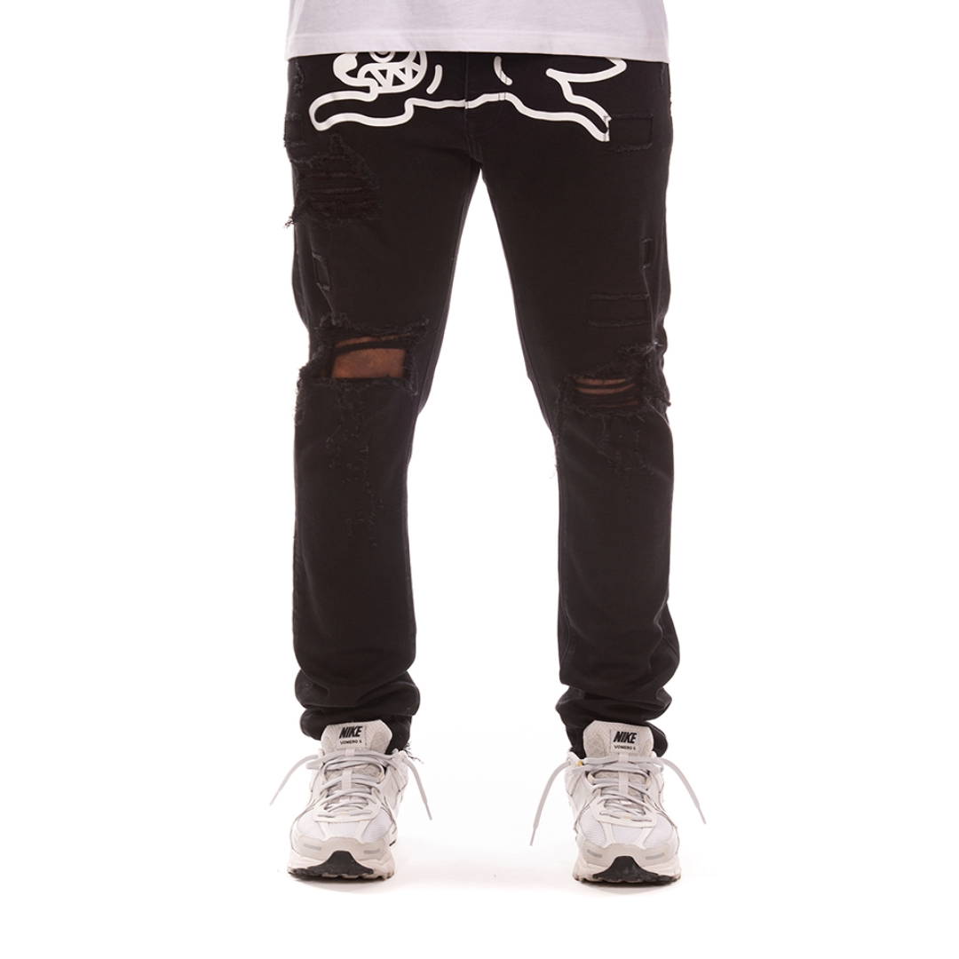 Returner Black Jeans (Chocolate Fit)