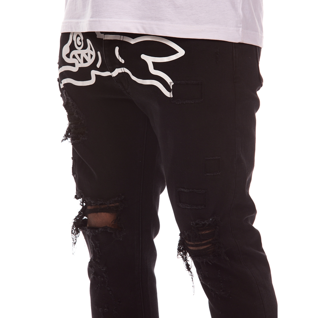 Returner Black Jeans (Chocolate Fit)