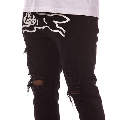 Returner Black Jeans (Chocolate Fit)