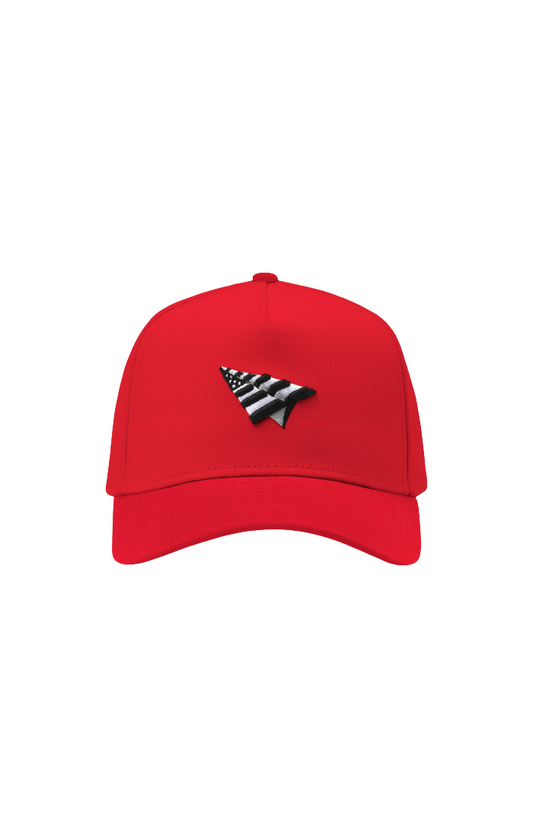 PAPER PLANES- The B-Side Crown 9FORTY A-Frame Snapback Hat (Crimson)