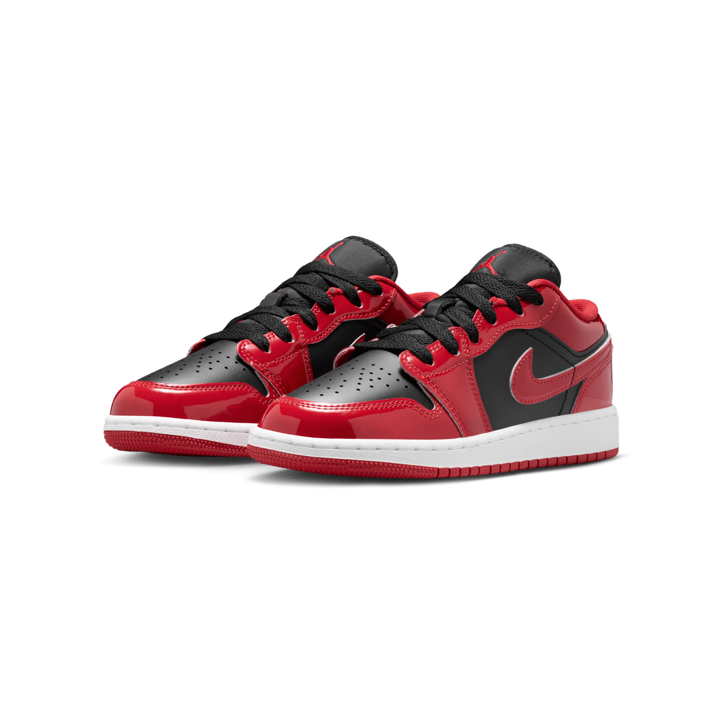 Air Jordan 1 Low Youth "Patent Bred Toe"