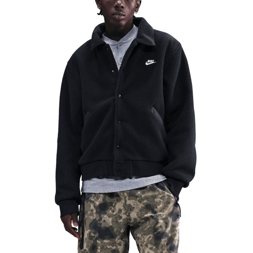 Sportswear Club High-Pile Fleece Coaches Jacket