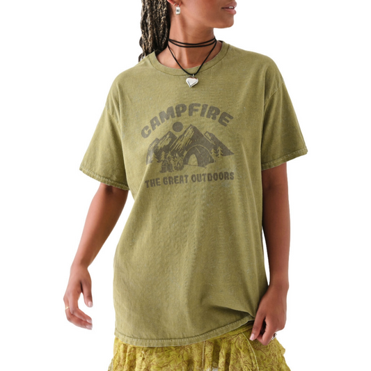 Campfire Tee Green