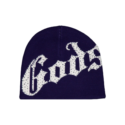 OG Logo Studded Beanie (Navy/White)
