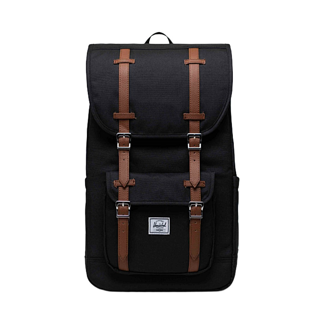 Lil America Backpack Black/Tan Leather