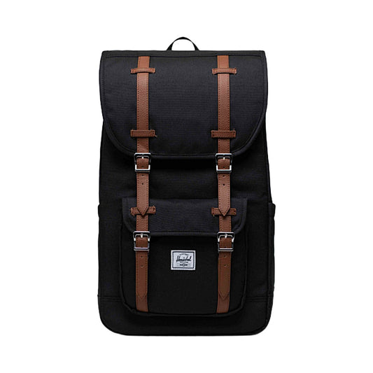Lil America Backpack Black/Tan Leather