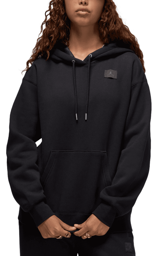 Fleece Satin-Lined Pullover Hoodie