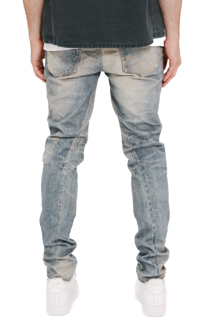 Skinny Cyanine Jewel Denim