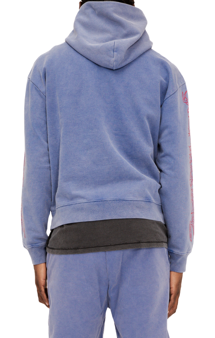 PURPLE- Arched Gothic Hoodie
