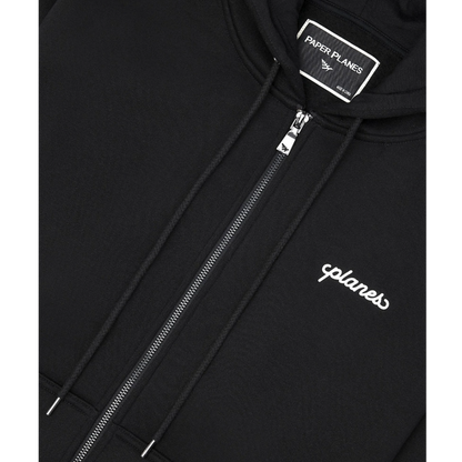 Planes Oversized Script Weld Zip Up Hoodie