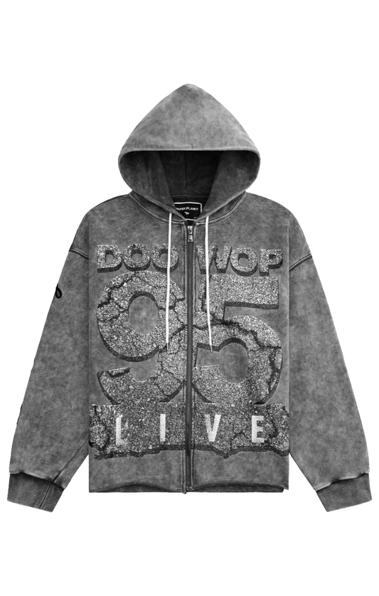 PAPER PLANES Doo Wop X Planes '95 Live Heavyweight Zip Hoodie