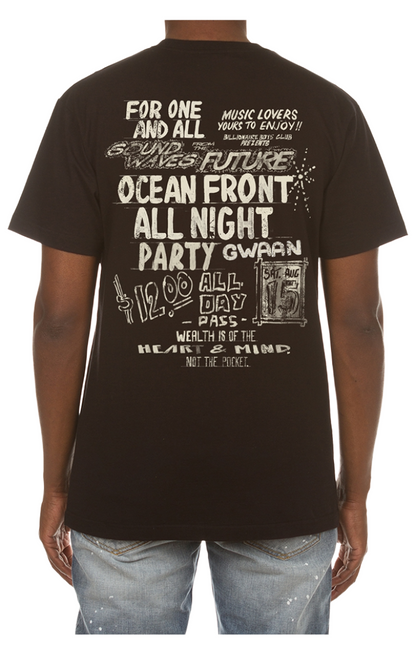 Partay Tee Oversized Black