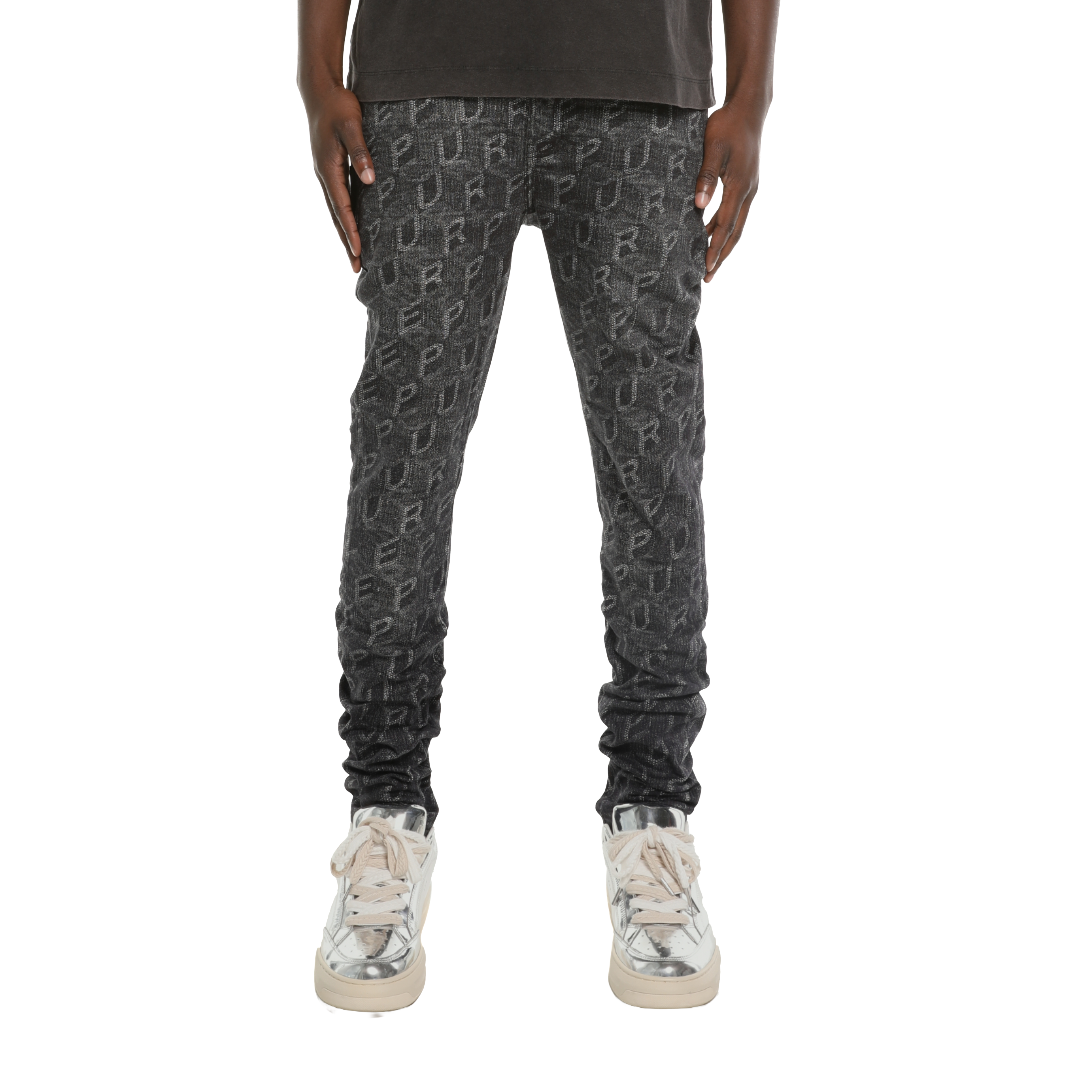 Skinny Printed Monogram Denim