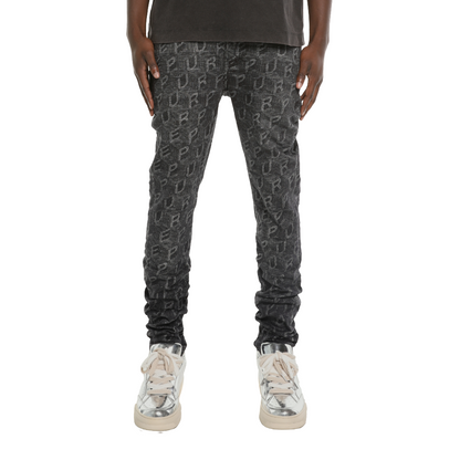 Skinny Printed Monogram Denim