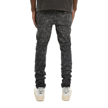 Skinny Printed Monogram Denim