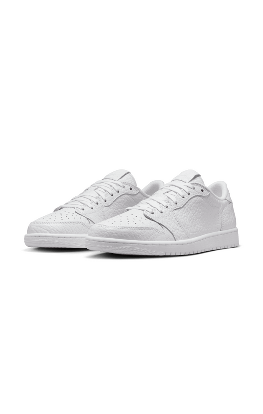 AIR JORDAN 1 Retro Low Men's "No Swoosh" White