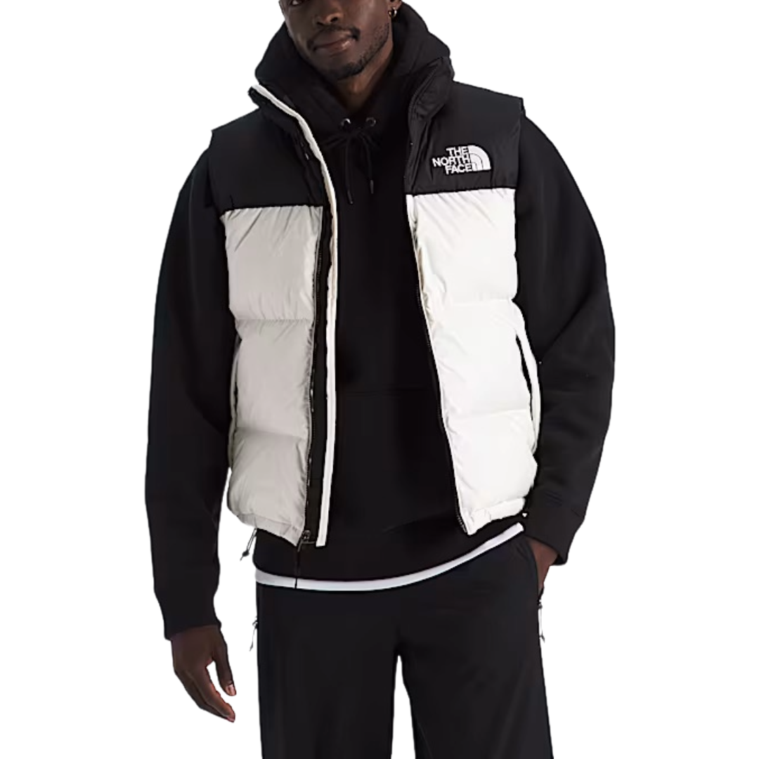 M 1996 Retro Nuptse Vest (White Dune/TNF)