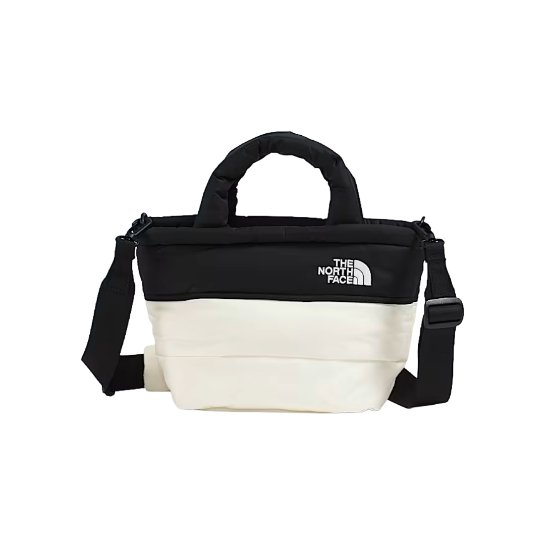 Nuptse Mini Bag (White Dune/TNF Black)
