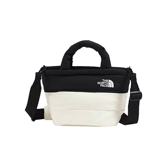 Nuptse Mini Bag (White Dune/TNF Black)