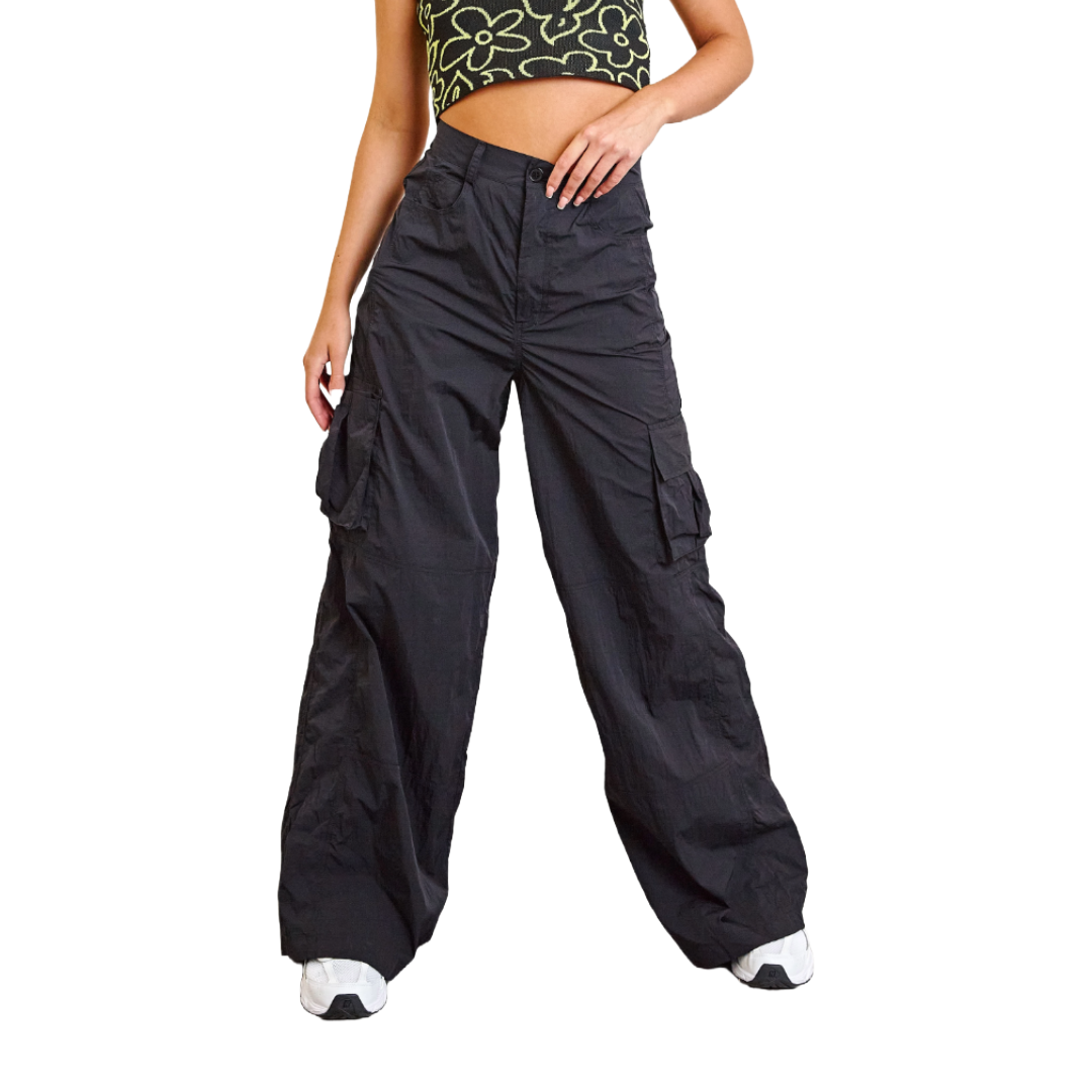 Katie Nylon Cargo Pant