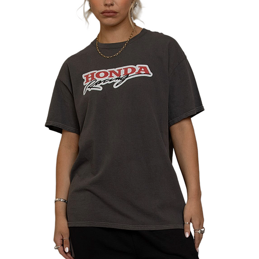 Honda Racing Tee Charcoal