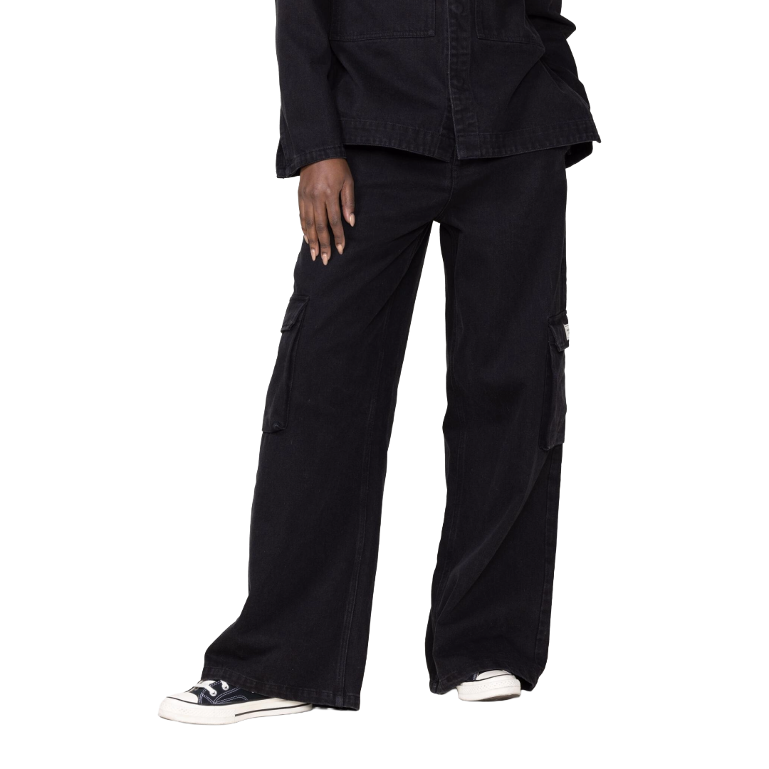 Denim Cargo Pant Black