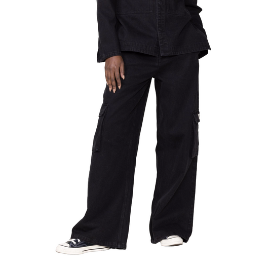 Denim Cargo Pant Black