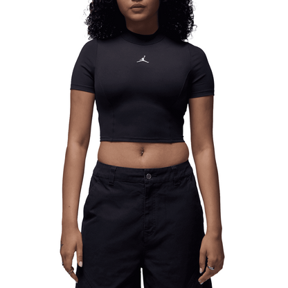 Short-Sleeve Knit Crop Top