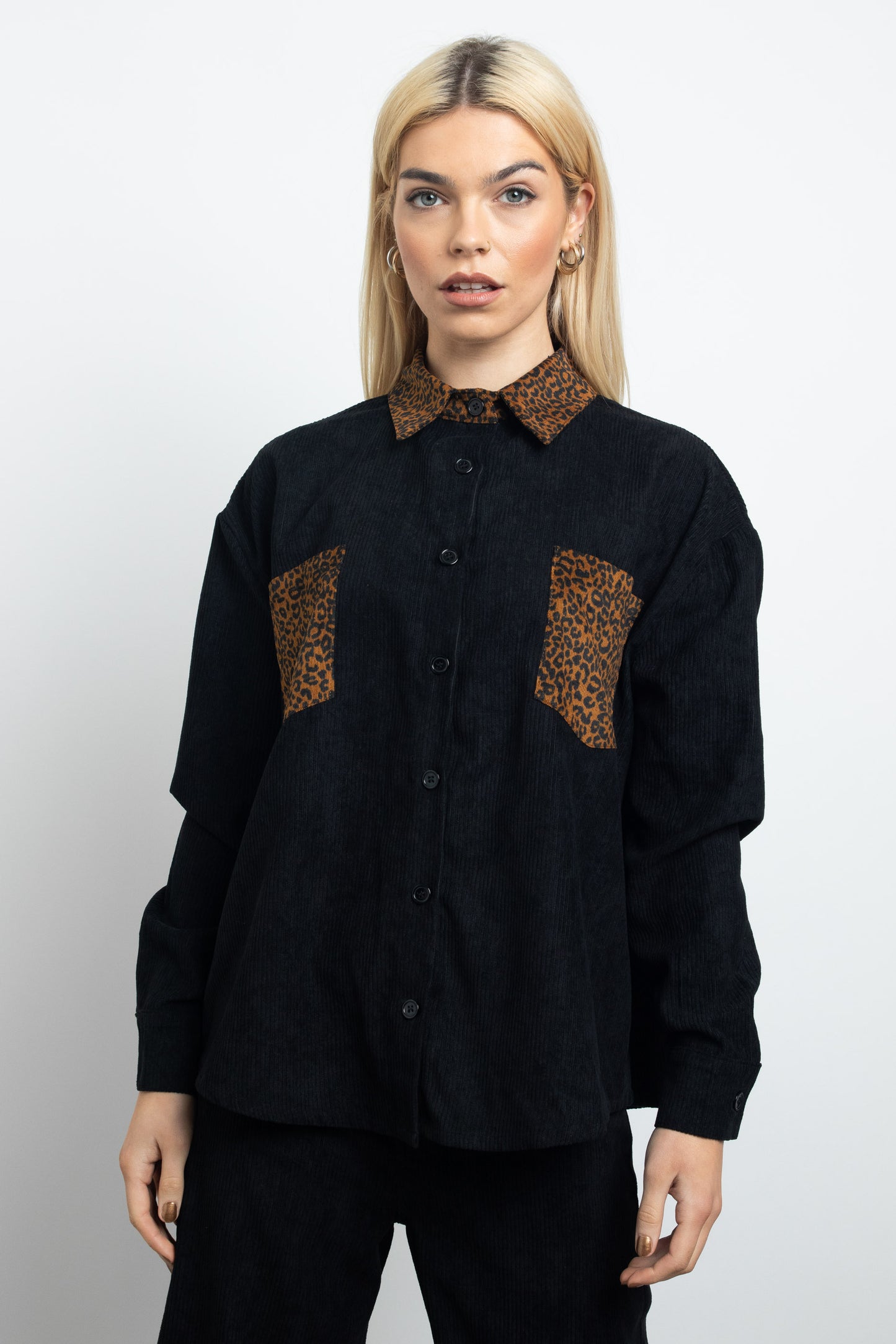 Corduroy Contrast Knit